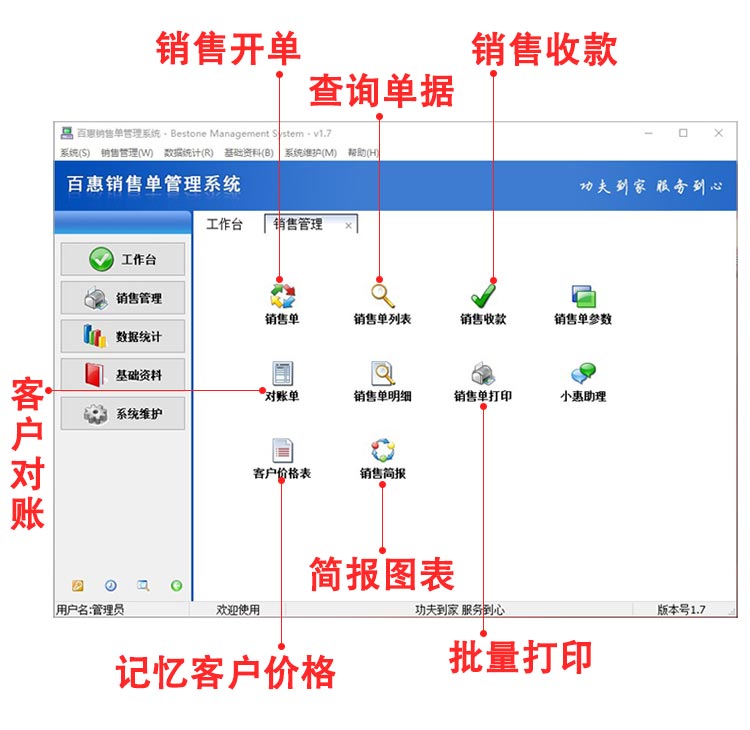 销售单打印软件功能